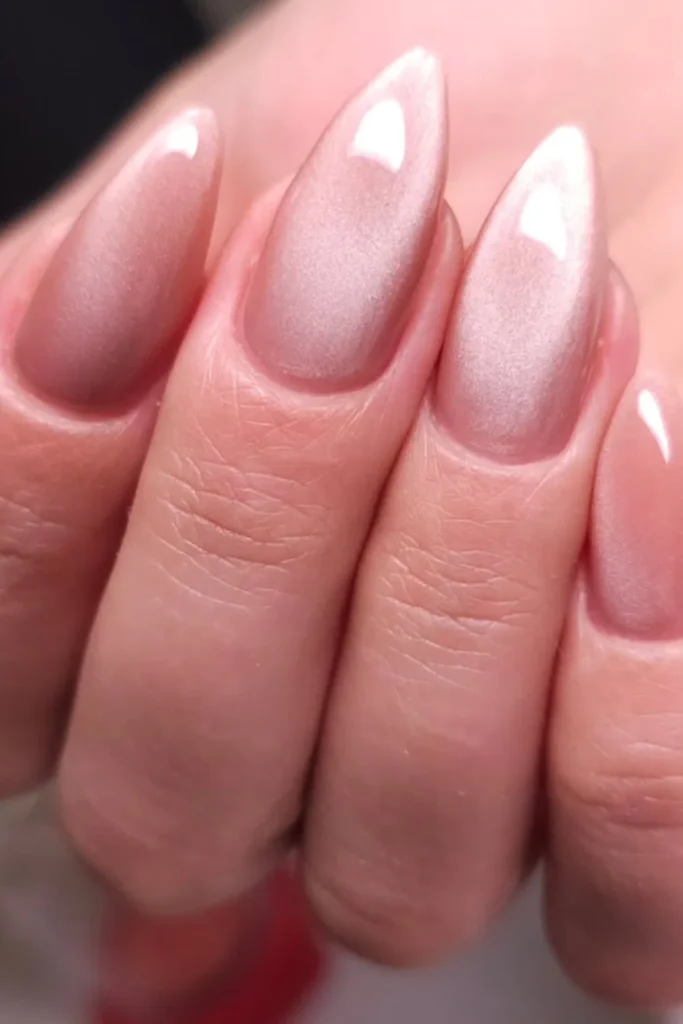 Crystal Cat Eye Nails