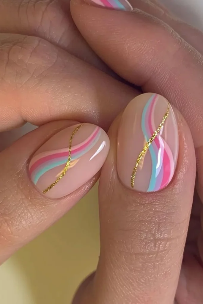 Abstact nail art