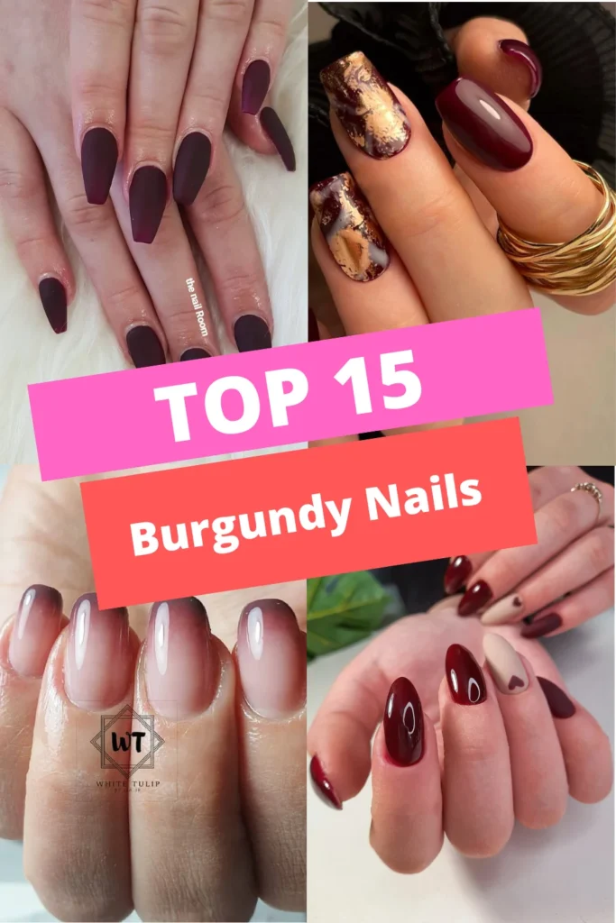 Burgundy Nails