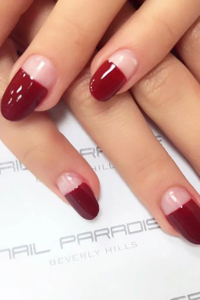 Burgundy Negative Space