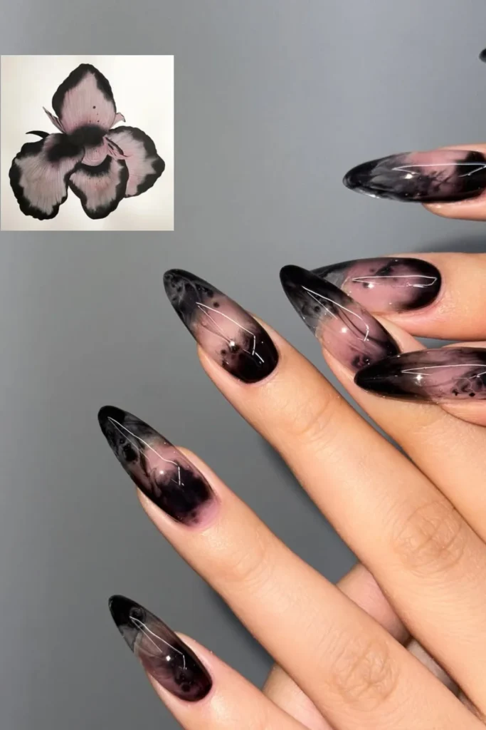 Charcoal Gray Glamnails