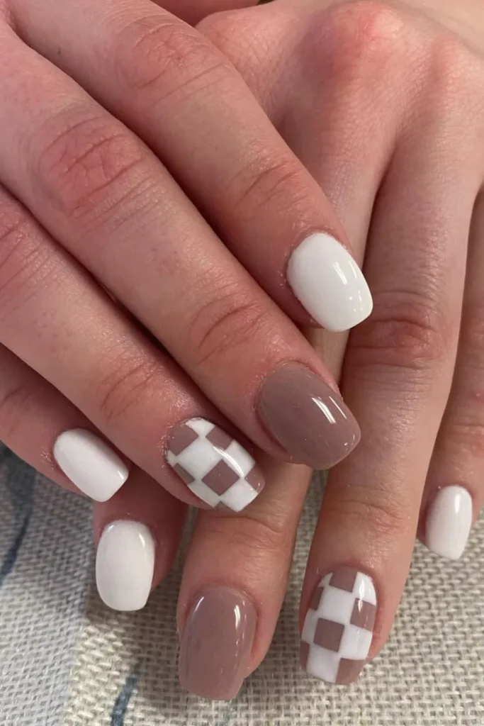 Checkerboard Nails