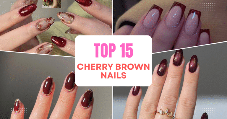 Cherry Brown Nails