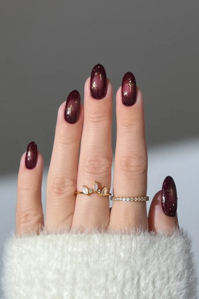 Cherry Brown and Foil Accents
