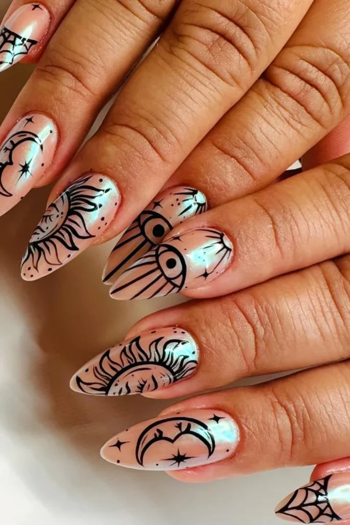 Elegant Grimoire Nails