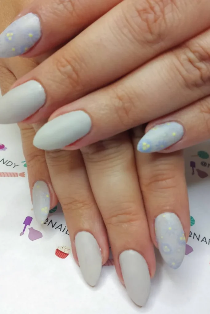 Grey with Floral Accents