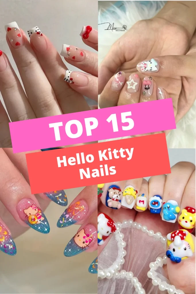 Hello Kitty Nails
