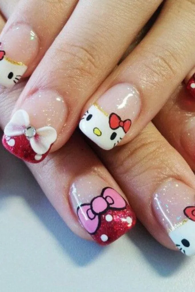 Hello Kitty Watercolor Style