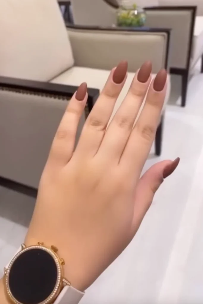Matte finish nail