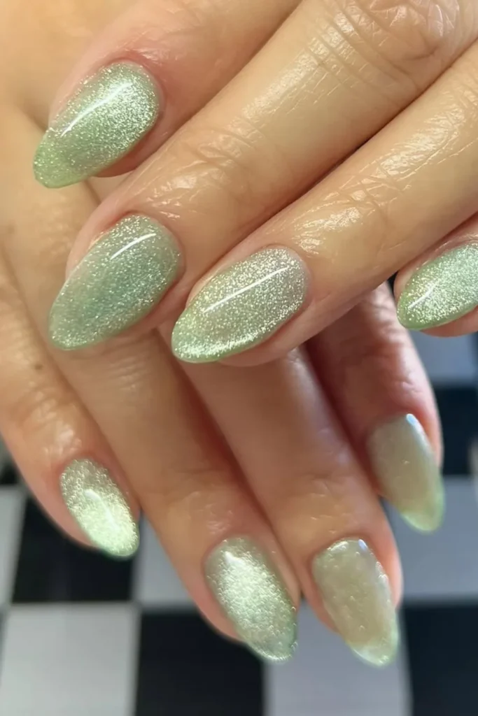 Pastel Cat Eye Nails
