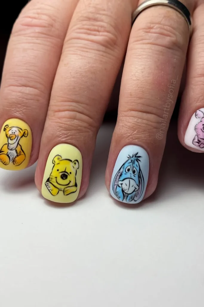 Playful Cartoon Nails
