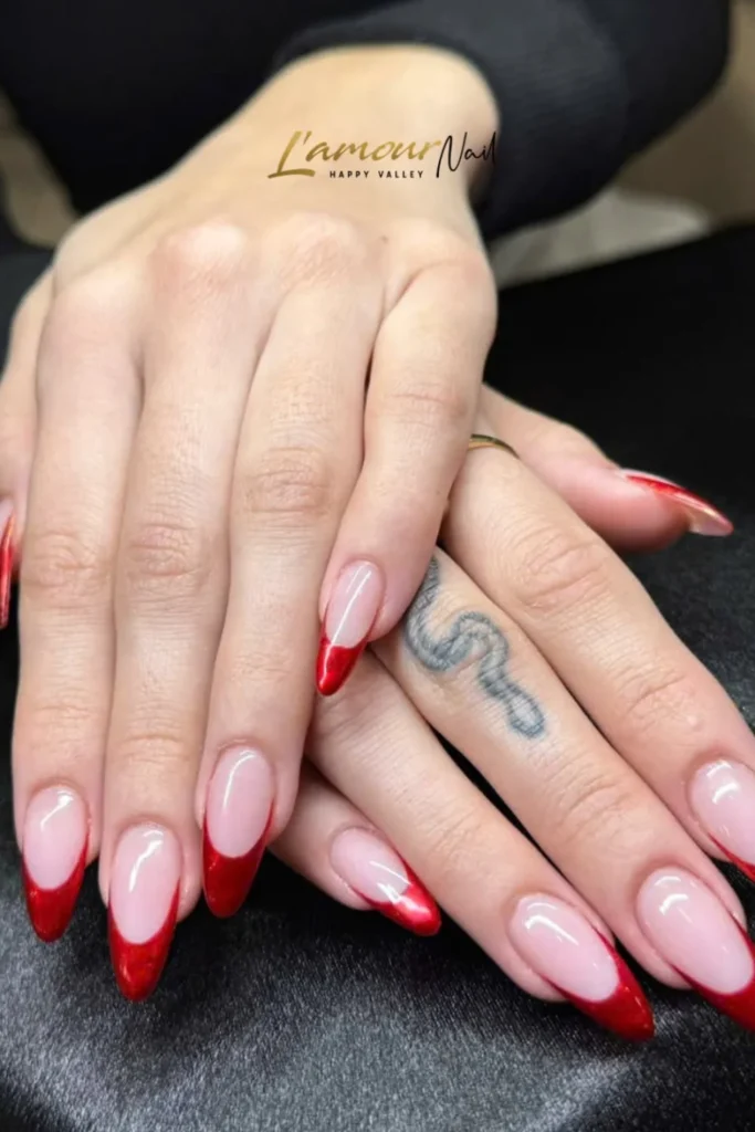 Red Velvet French Tips