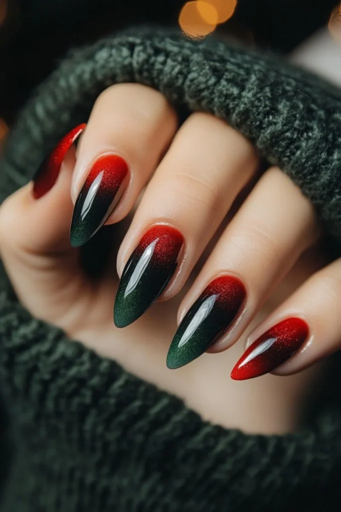 Red and Green Ombré