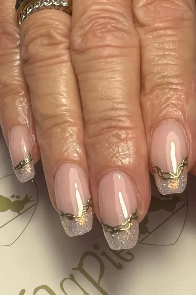 Sparkly French Tips