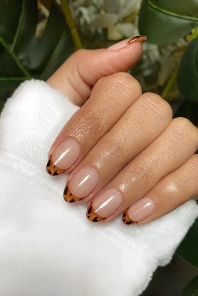 Tortoise French Manicure