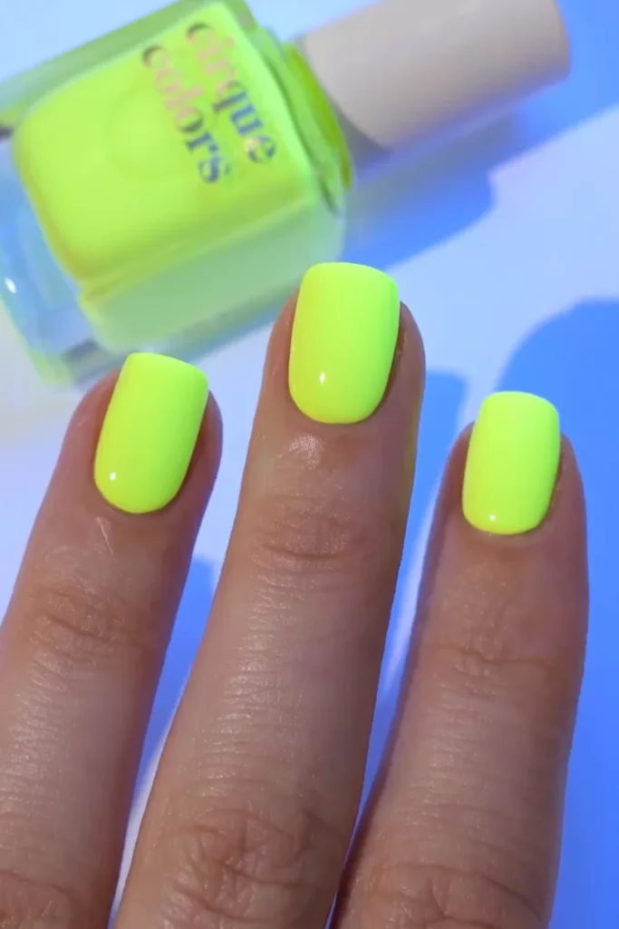 Vibrant neon colors