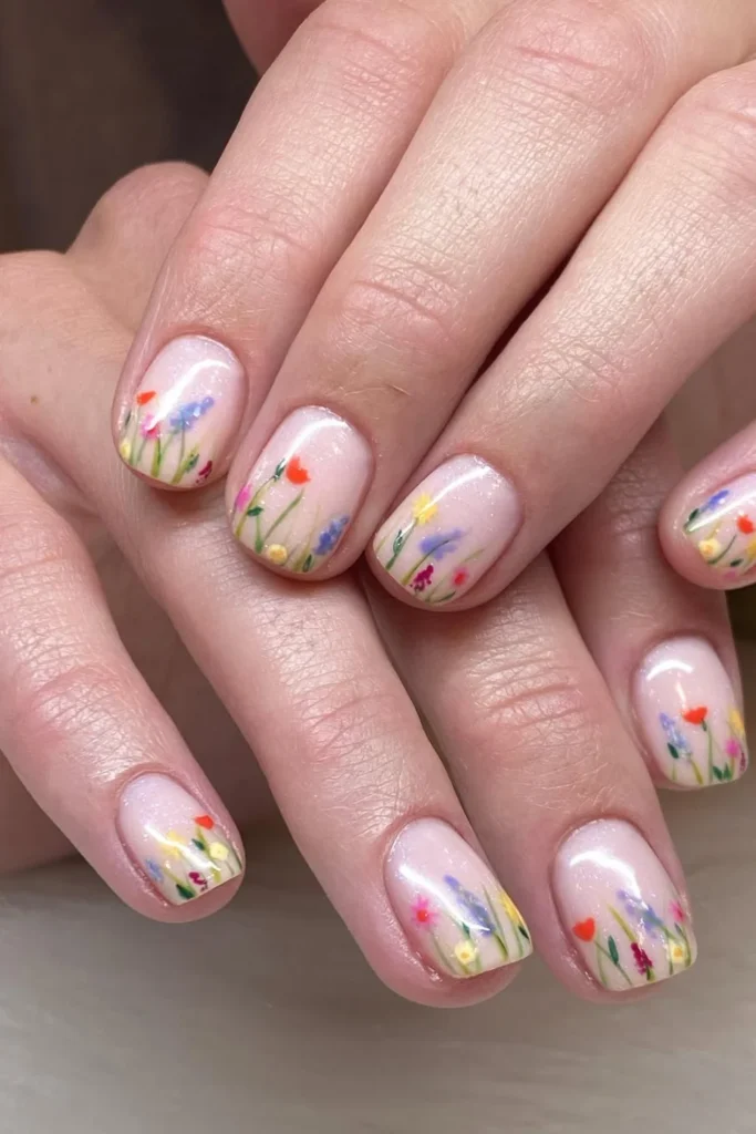 Wildflower Nail Art