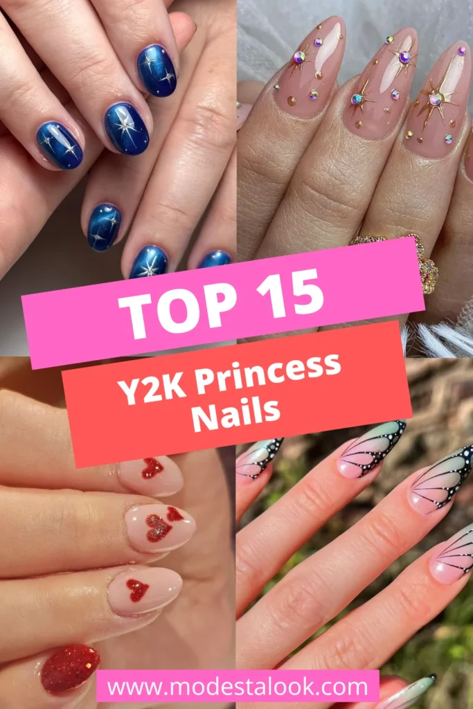 Y2K Princess Nails