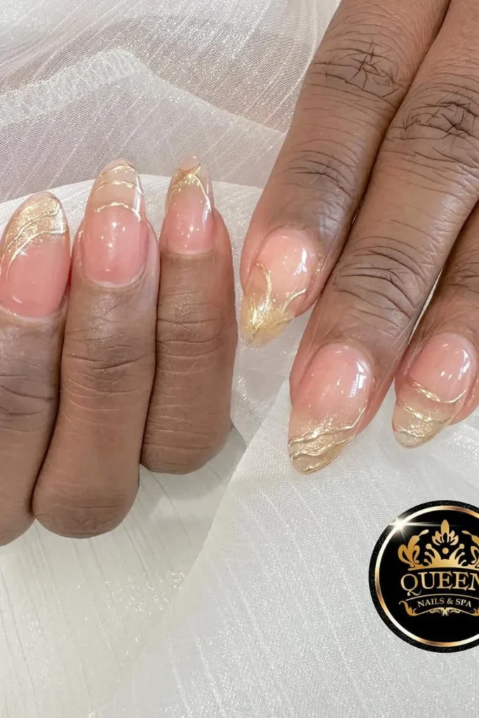 Abstract Gold Stripes