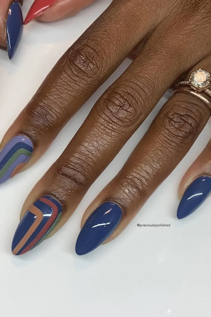 Blue-Toned Geometric Shapes