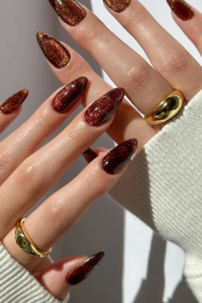 Brown and Gold Waves