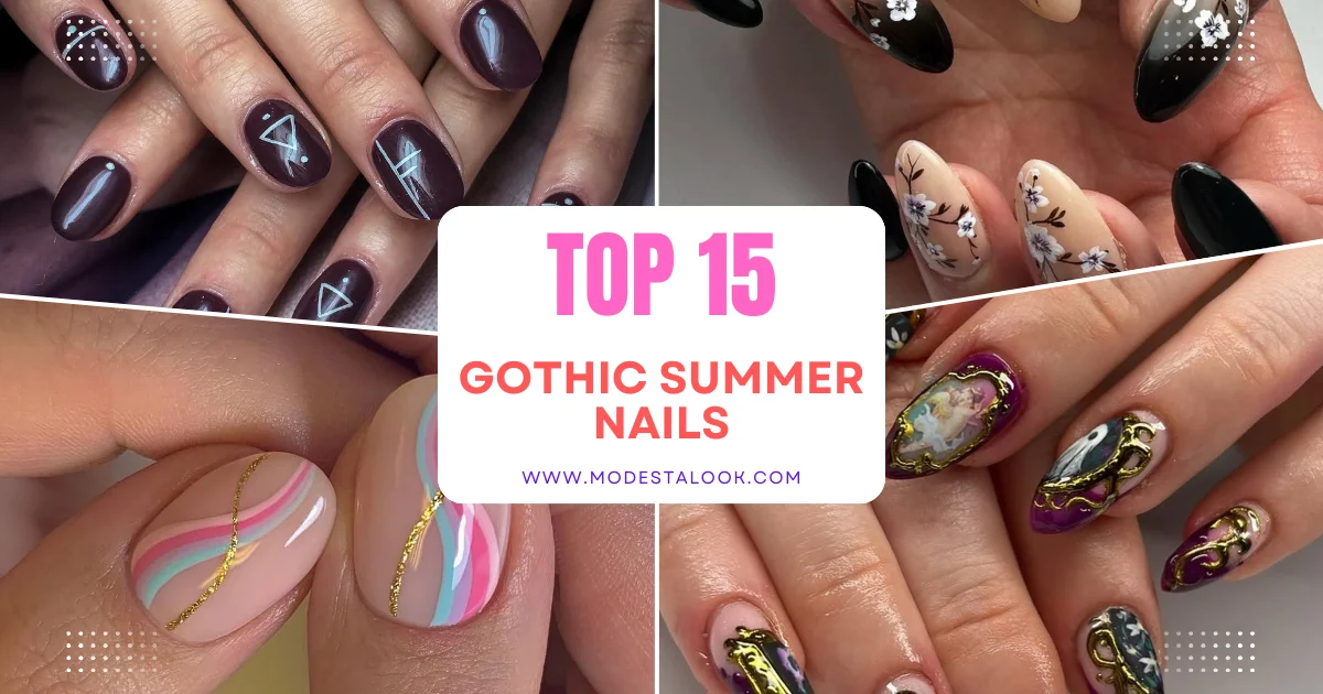 Gothic Summer Nails