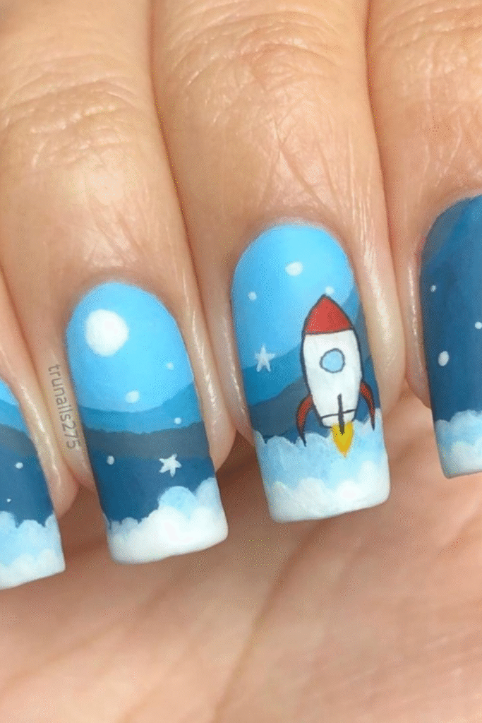 Rocket Adventure Nails