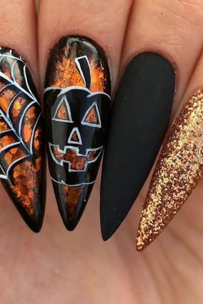 Creepy Cobwebs Nails