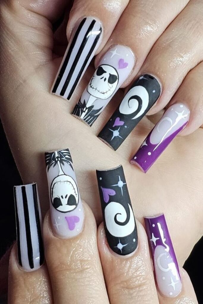 Jack-o'-lantern Faces Nails