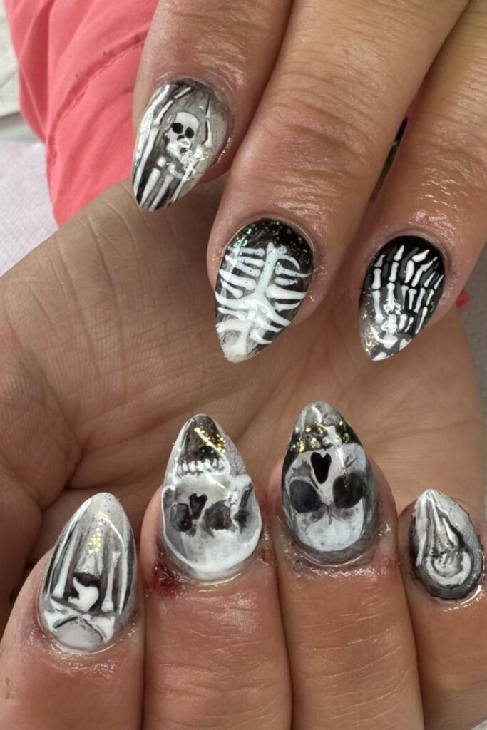 Skeleton Fingers Nails