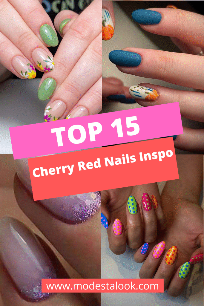 Top 15 Cherry Red Nails Inspo