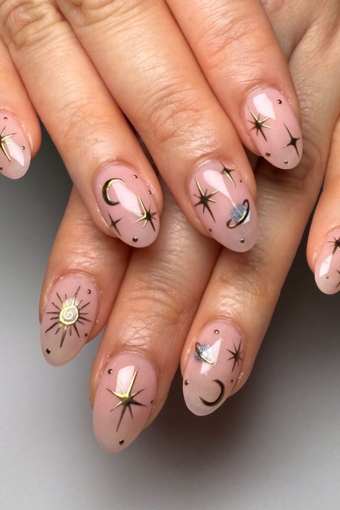 Celestial Fairy Dust Nails