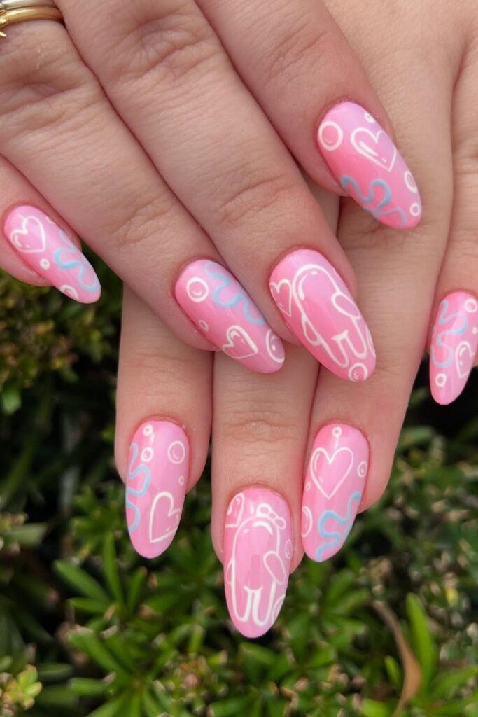 Charming Bubbles Nails