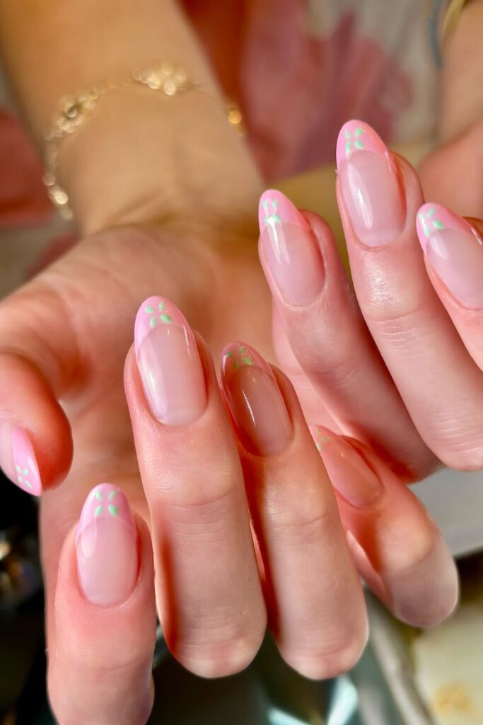 Classic Almond Nude Pink Nails