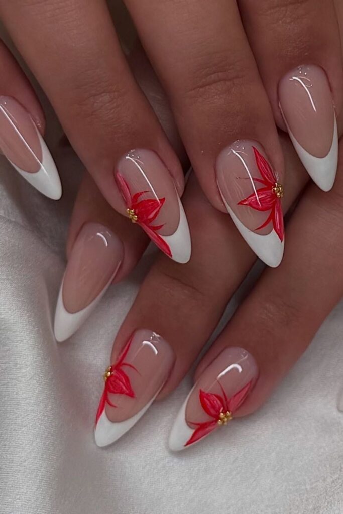 Classic French Tips Nails