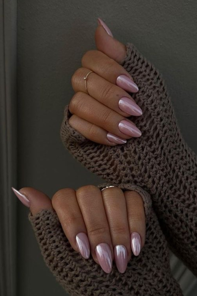 Classic Pink Glazed Donut Nails