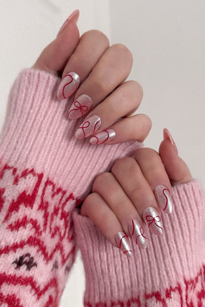 Clear Sparkle New Year’s Eve Nails