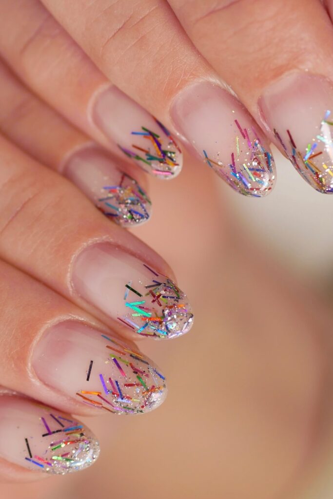 Confetti Glitter Nails