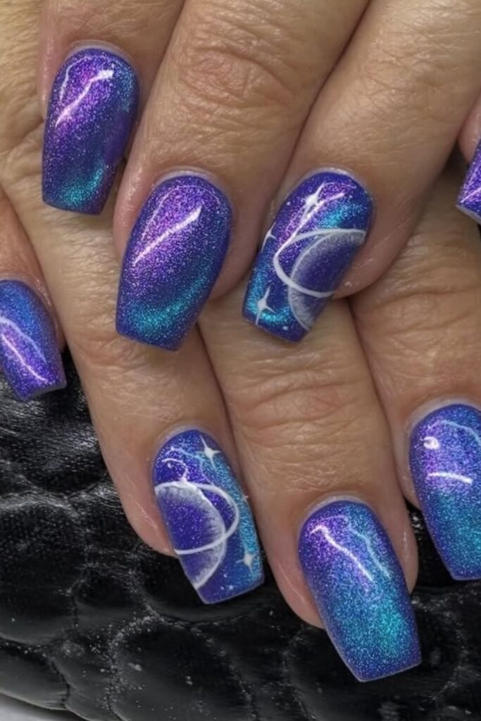 Cosmic Galaxy Nails