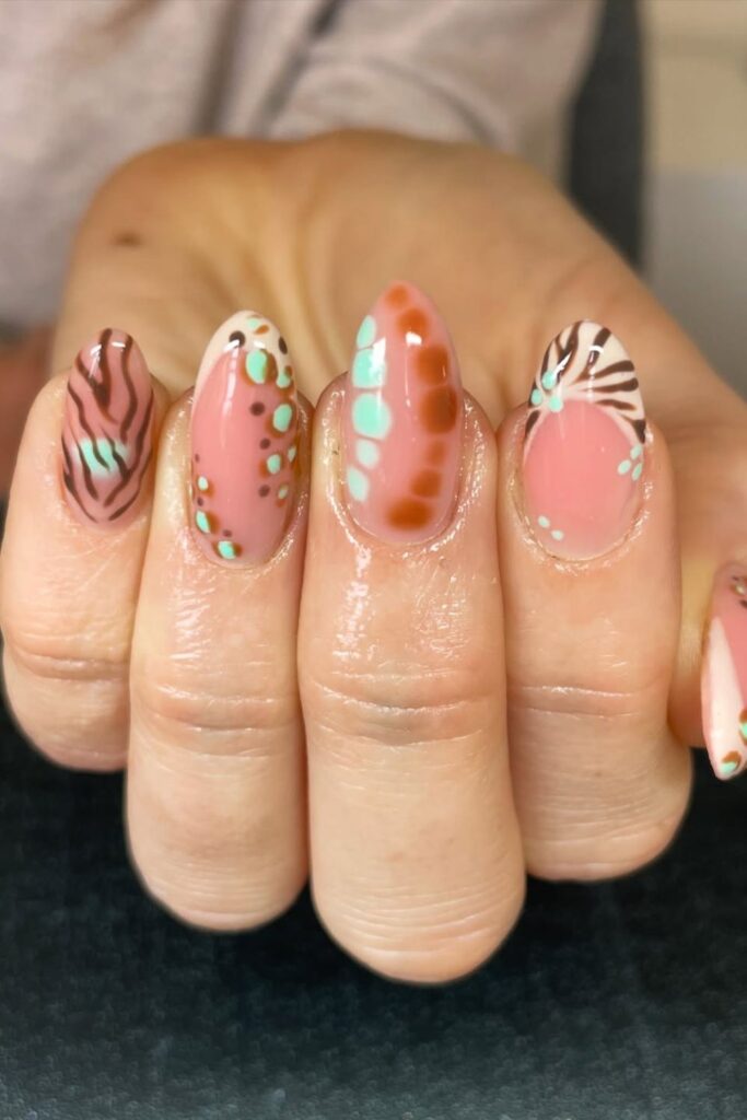 Cute Animal Faces Nails