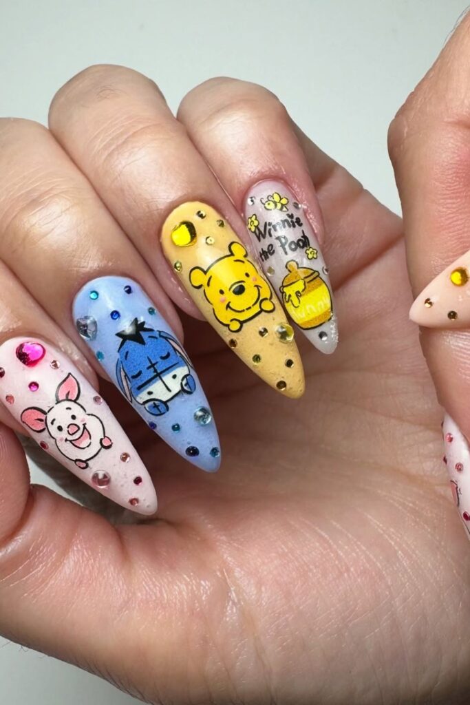 Cute Cartoon Characters Nails