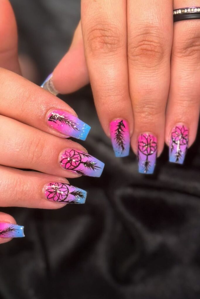 Dream Catcher Motifs Nails