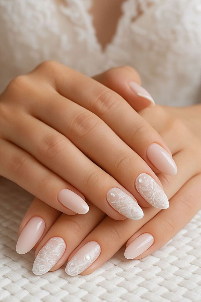 Elegant Lace Designs Nails