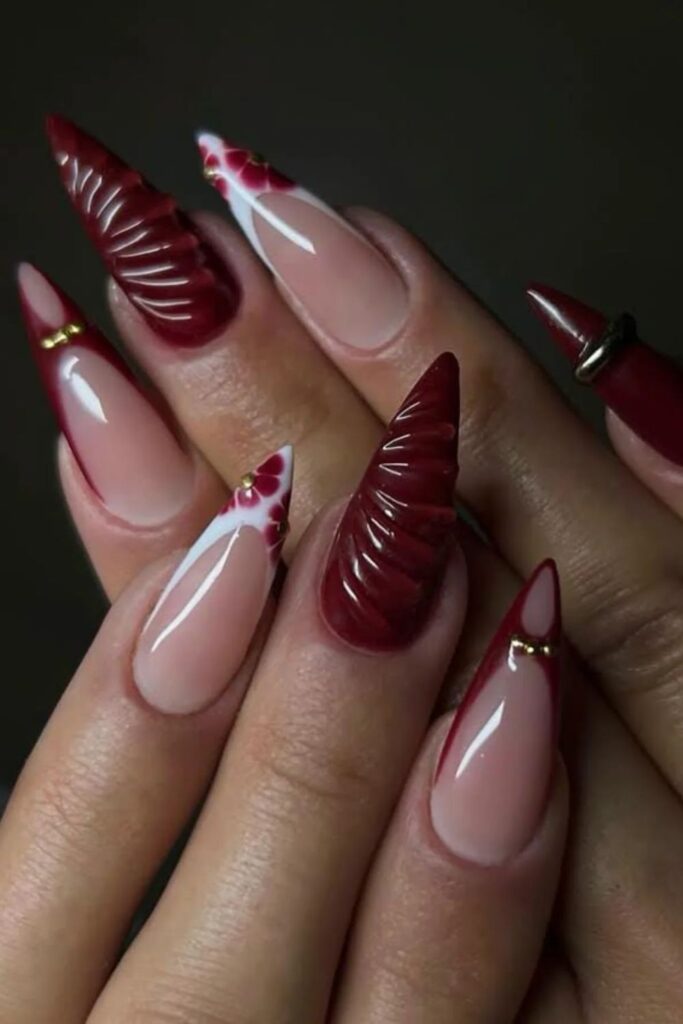 Floral Accents Nails