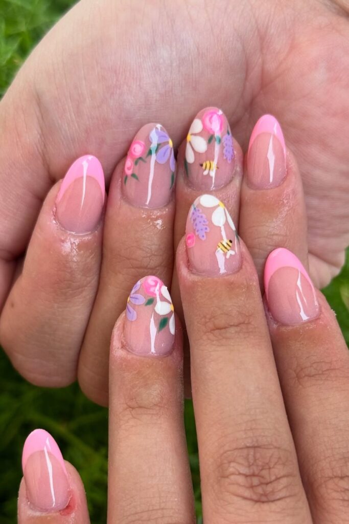 Floral Nail Art Nails