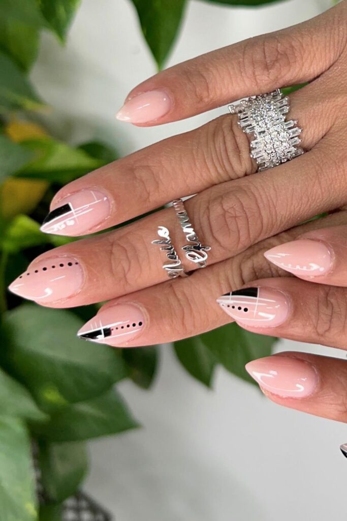 Geometric Warrior Nails