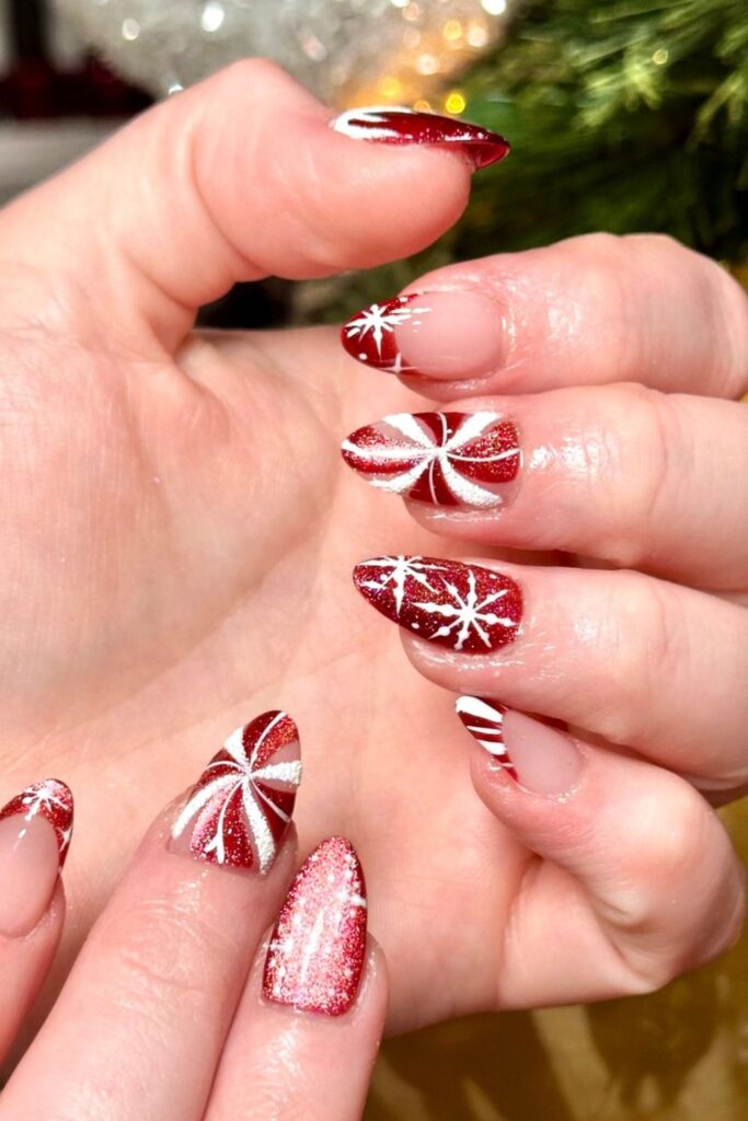 Glimmering Dew Drops Nails