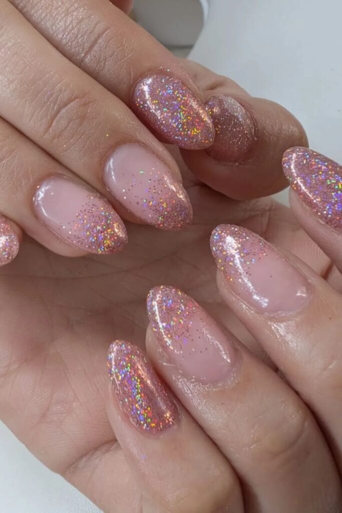 Holographic Sparkle Nails