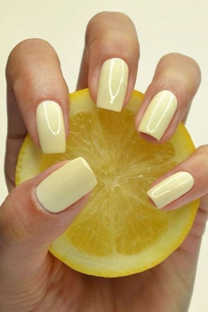 Matte Pastel Yellow Nails