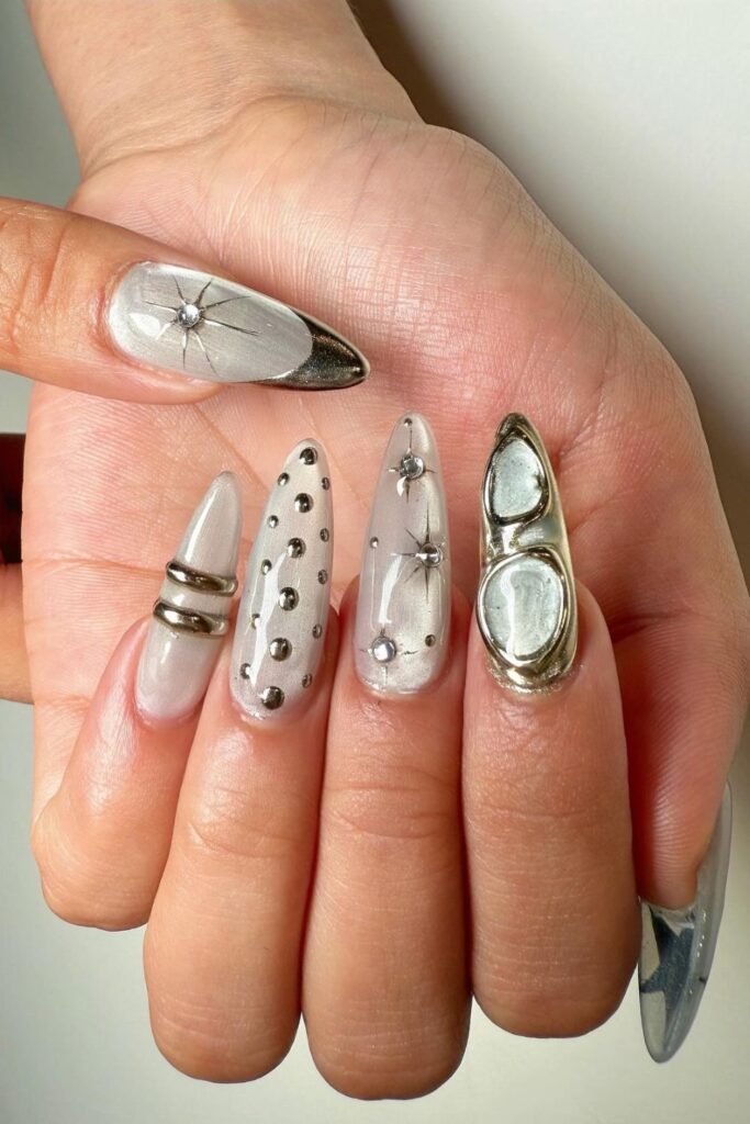 Metallic Madness Nails